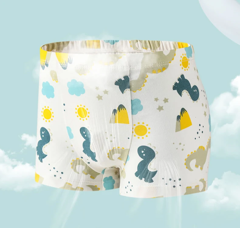 4 Teile/los Kinder Höschen Baumwolle Junge Baby Weiche Niedlichen Cartoon Unterhose Für Kinder Teen Mode Hübsche Student Atmungsaktive Shorts – Detail 2