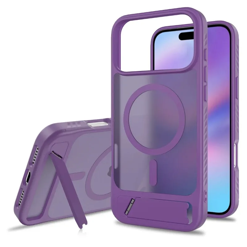 Magnetic Stand Case with Hard PC+TPU Frame and Bracket Holder