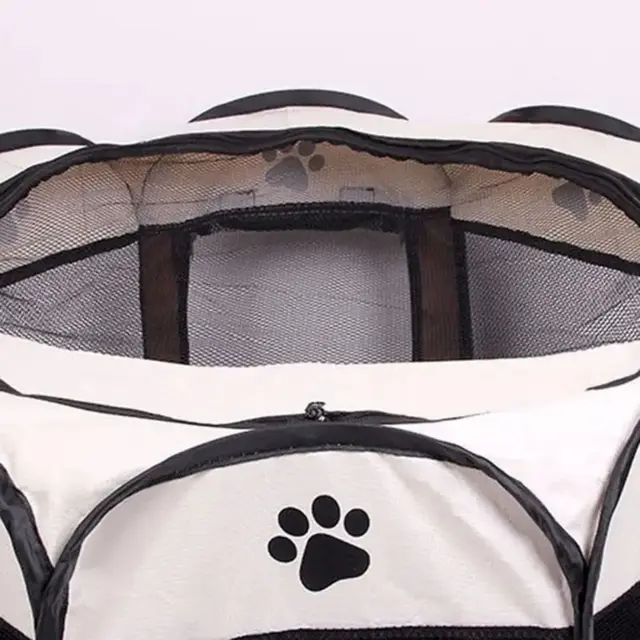 Portable Foldable Pet Tent Kennel Octagonal Fence Puppy Shelter Easy To Use Outdoor Easy Operation Large Dog Cages Cat Fences 6