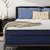 Mattress in a Box, Medium Firm Fiberglass-Free, Soft Breathable Pressure Relief Memory Foam Hybrid Pocket Innerspring Bed 1
