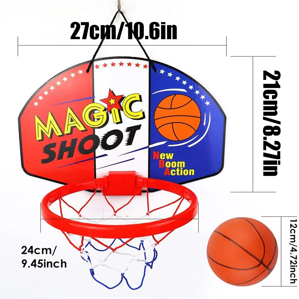 Mini panier de basket-ball en plastique 27x21cm, panier familial, jouet  pour enfants, jeu mural