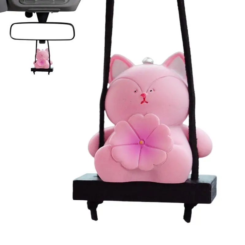 

Animal Car Swing Pendant Swinging Cartoon Animal Decor Portable Car Interior Accessories For Kids Animal Car Decoration For Car