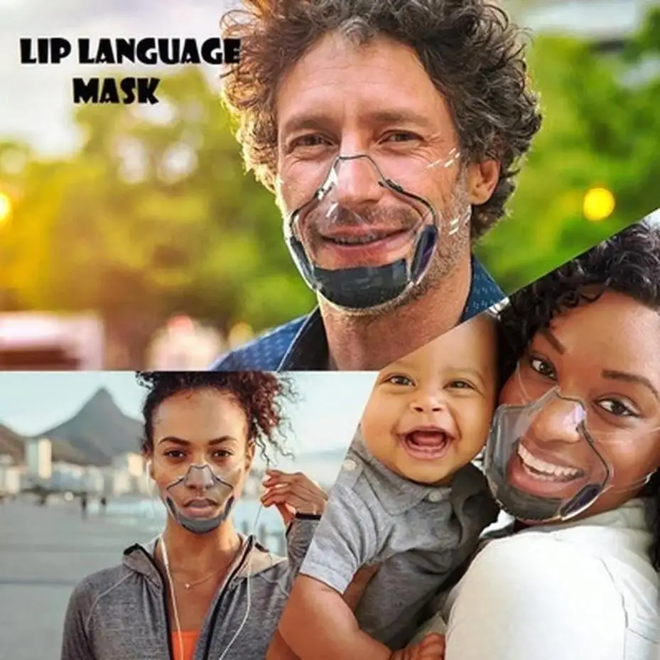 1 Pcs New Mouth And Nose Mask Mouth Mask Dust Mask High Transparency Protective Mask Splash Proof 3D Mask