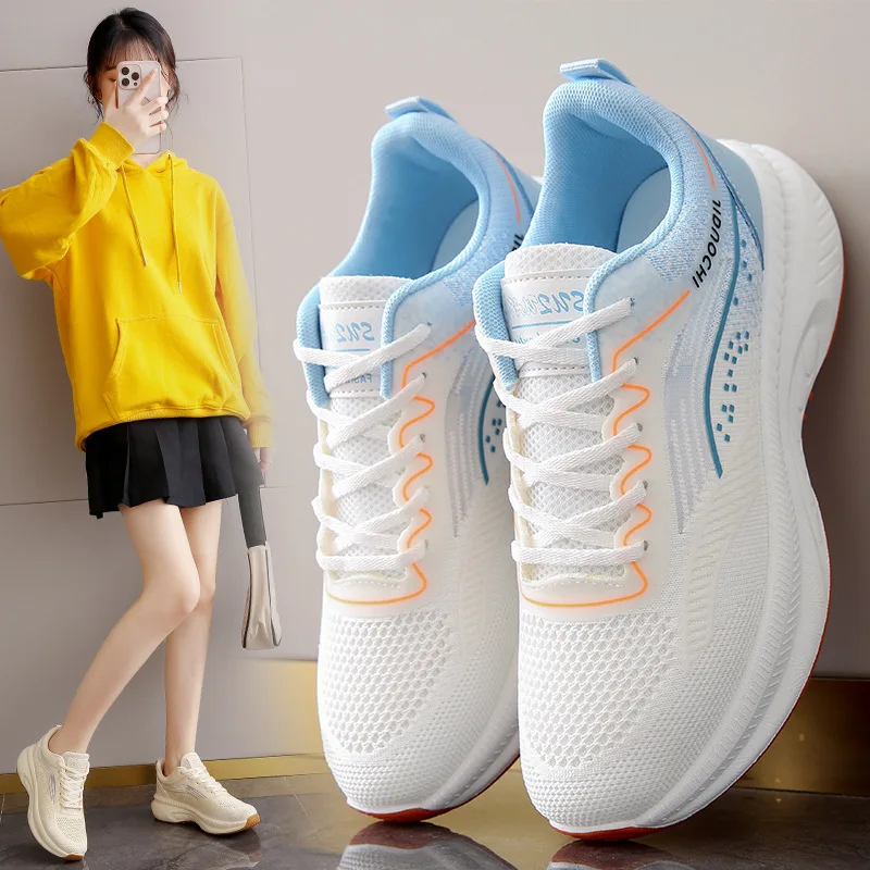 Spring & Summer Women Running Shoes Fashion Air Mesh Breathable Female Sneakers Sports Casual Size 35-40