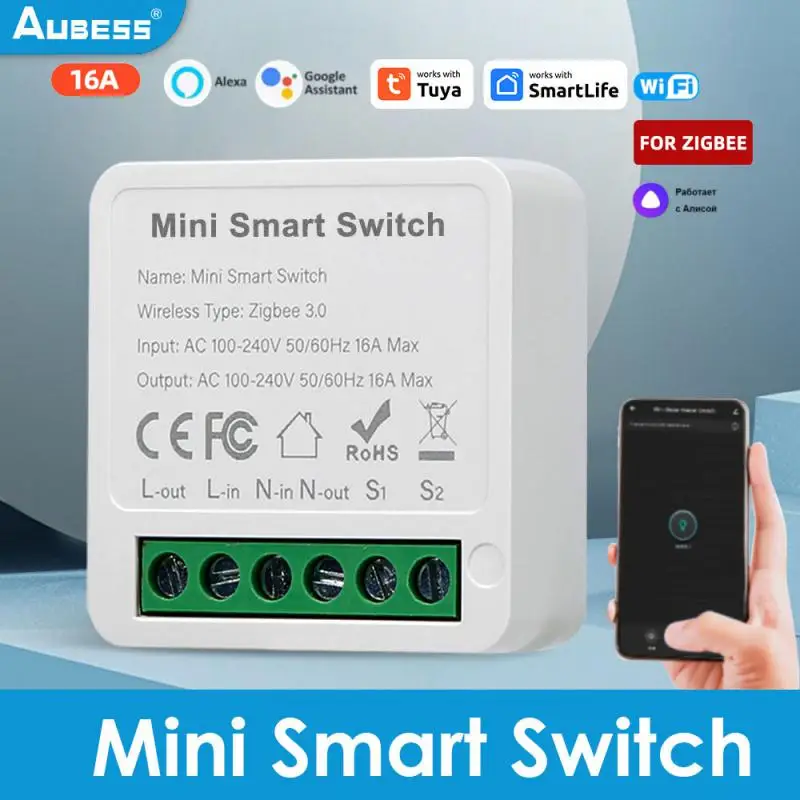 

Tuya 16A 3.0 Smart Switch Module Hub Gateway Smart Home Automation 2 Way Control For Smartlife Alexa Home Alice