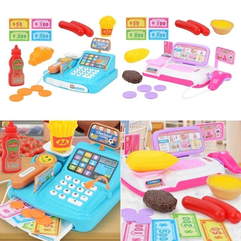 

Кассовый аппарат для покупок, детский набор для ролевых игр, игрушка для супермаркета, детский подарок на день рождения