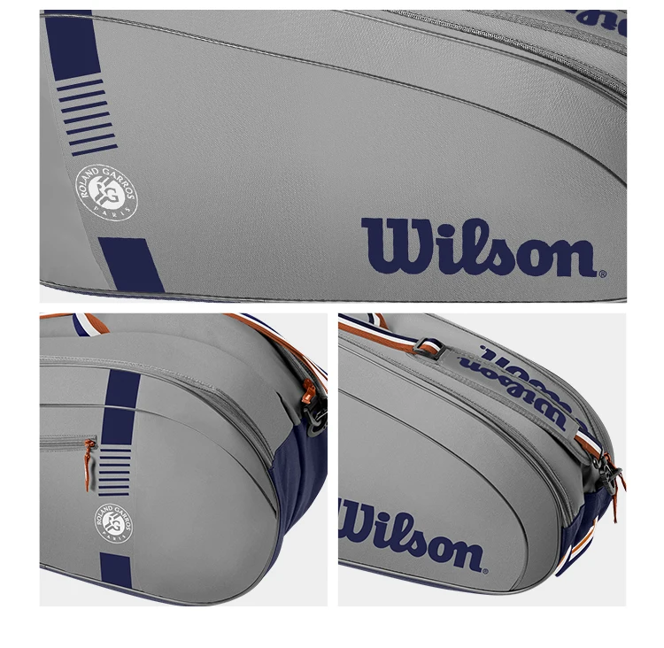 New Wilson French Open co-branded tennis bag for men and women adults multi-functional large-capacity pack