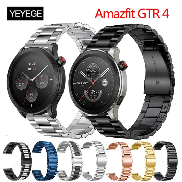 Watch Bracelet Strap For Amazfit GTR 4 Smartwatch Stainless Steel