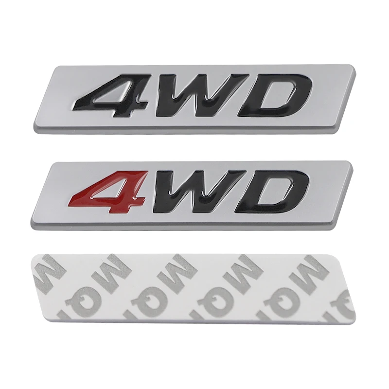 3D Metal Chrome Car Trunk Logo 4Wd Targhetta Emblema Distintivo Per Hyundai Starex Santa 4Wd Rc Car Sticker Accessori