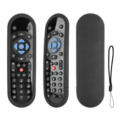 Silicone Shockproof Remote Control Case with Lanyard (Black)