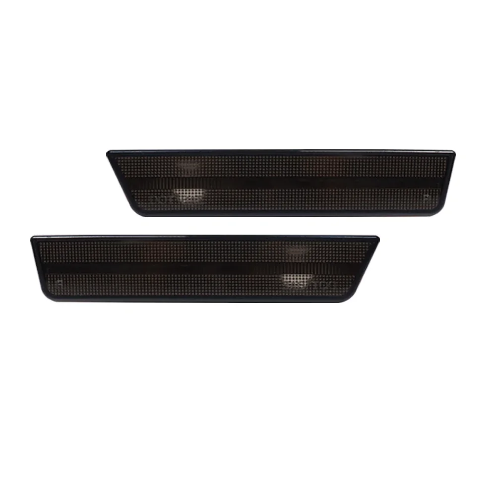 Clear LED Side Marker Lights Housings with Dual Row Front & Rear Reflectors