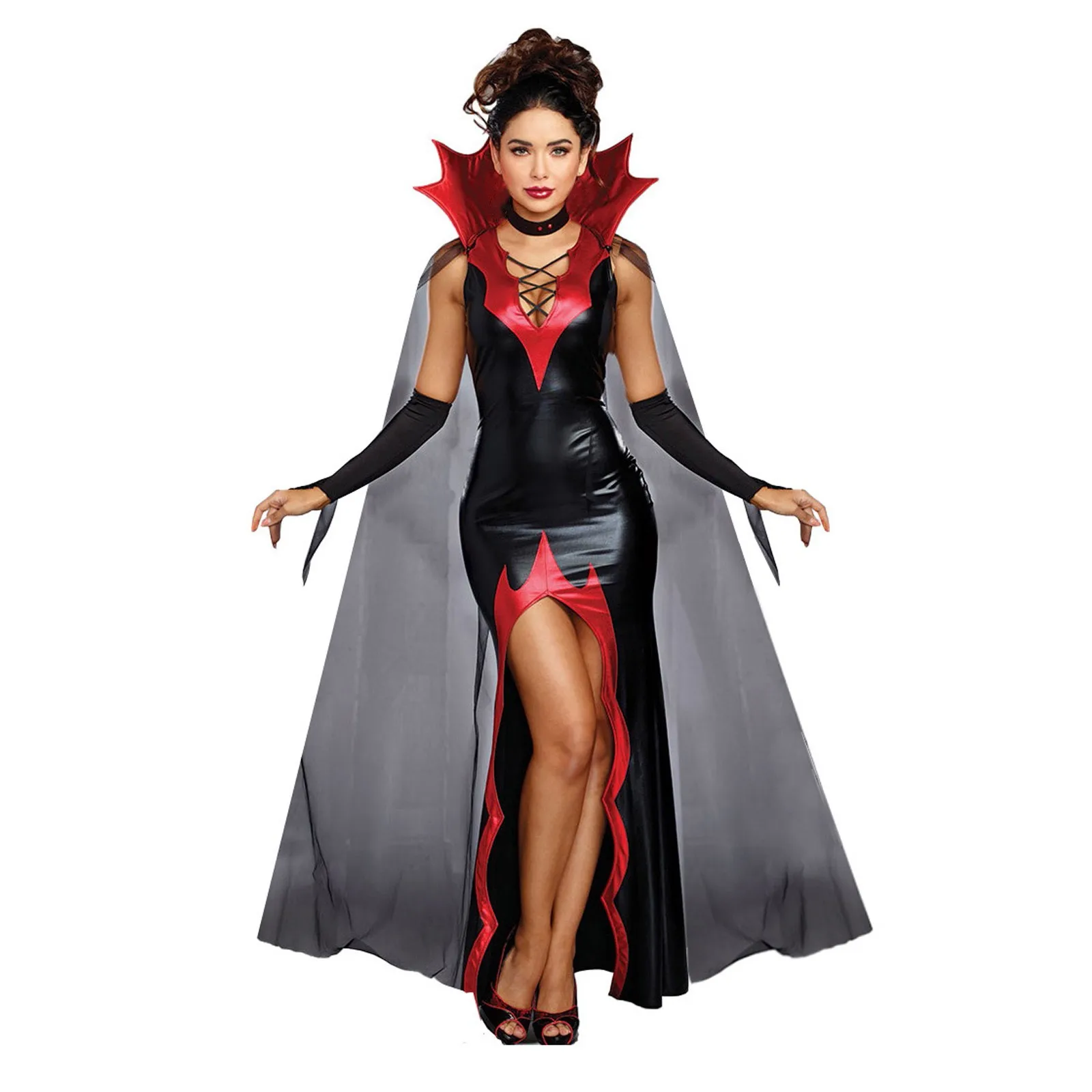 Womans Clothing Women Halloween Black Devil Costume Witch Costume Uniform Party Party Dresses Disfraces De Adultos