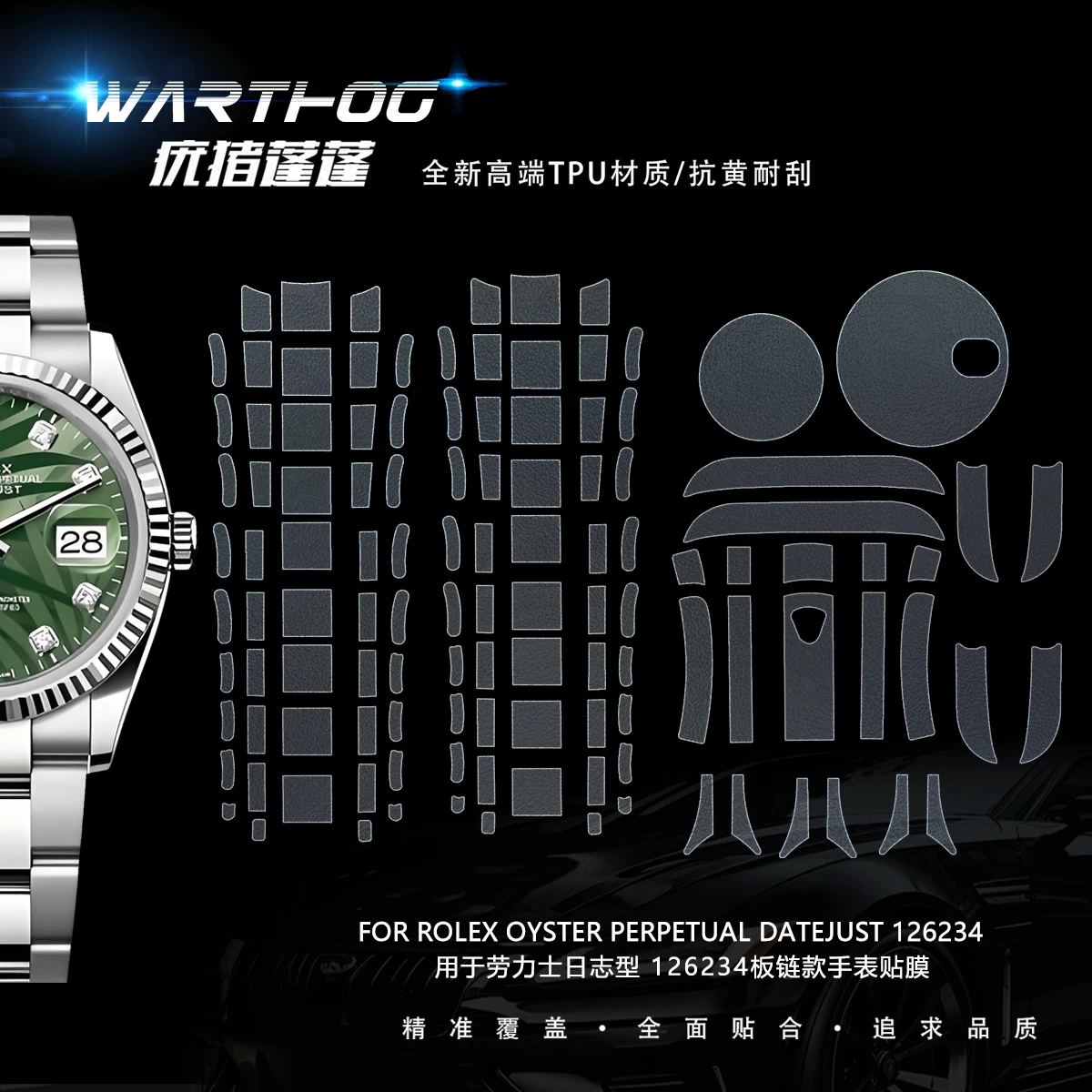 Suitable for Rolex log type Oyster constant motion 126200 Green