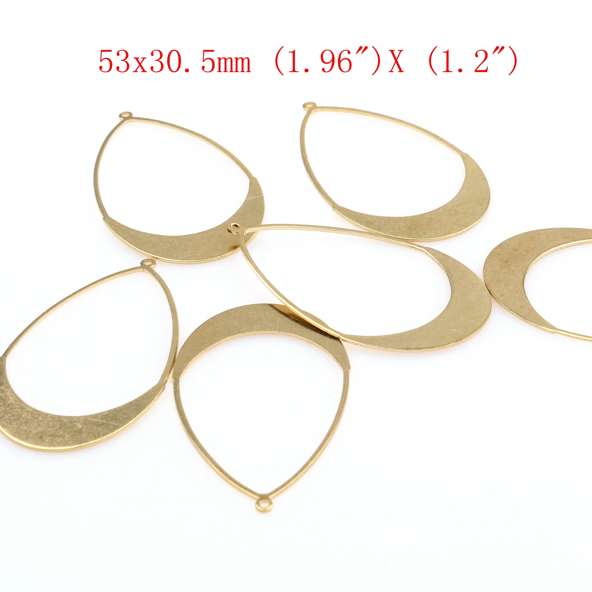 Roh gehämmerte Messing-Charms, Geometrie-Stecker, Zubehör für DIY-Ohrringe, Halskette, Armband, DIY-Herstellung, Schmuckzubehör – Detail 27