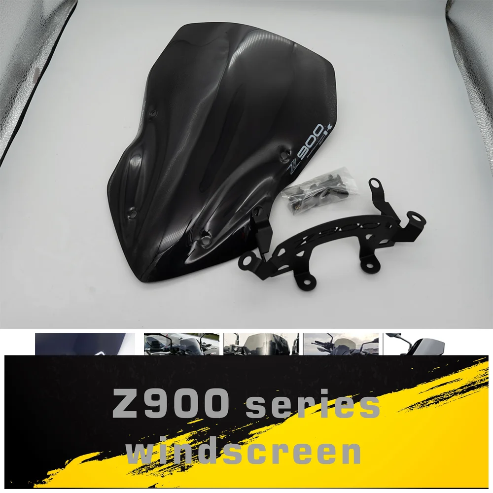 

Для Z900 2017 2018 ветрового стекла мотоцикла ветровой дефлектор дымчато-серого прозрачного ветрового стекла Z900