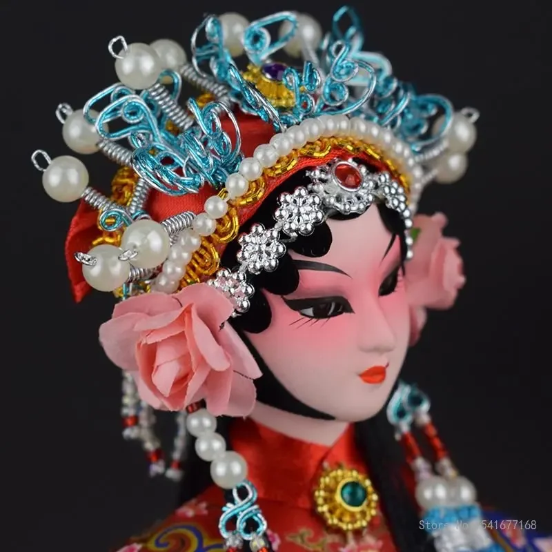 Creative Handmade Peking Opera Masks, Opera Ornaments, Traditional Crafts, Home Living Room Decoration, 12 Inch, 1Pc