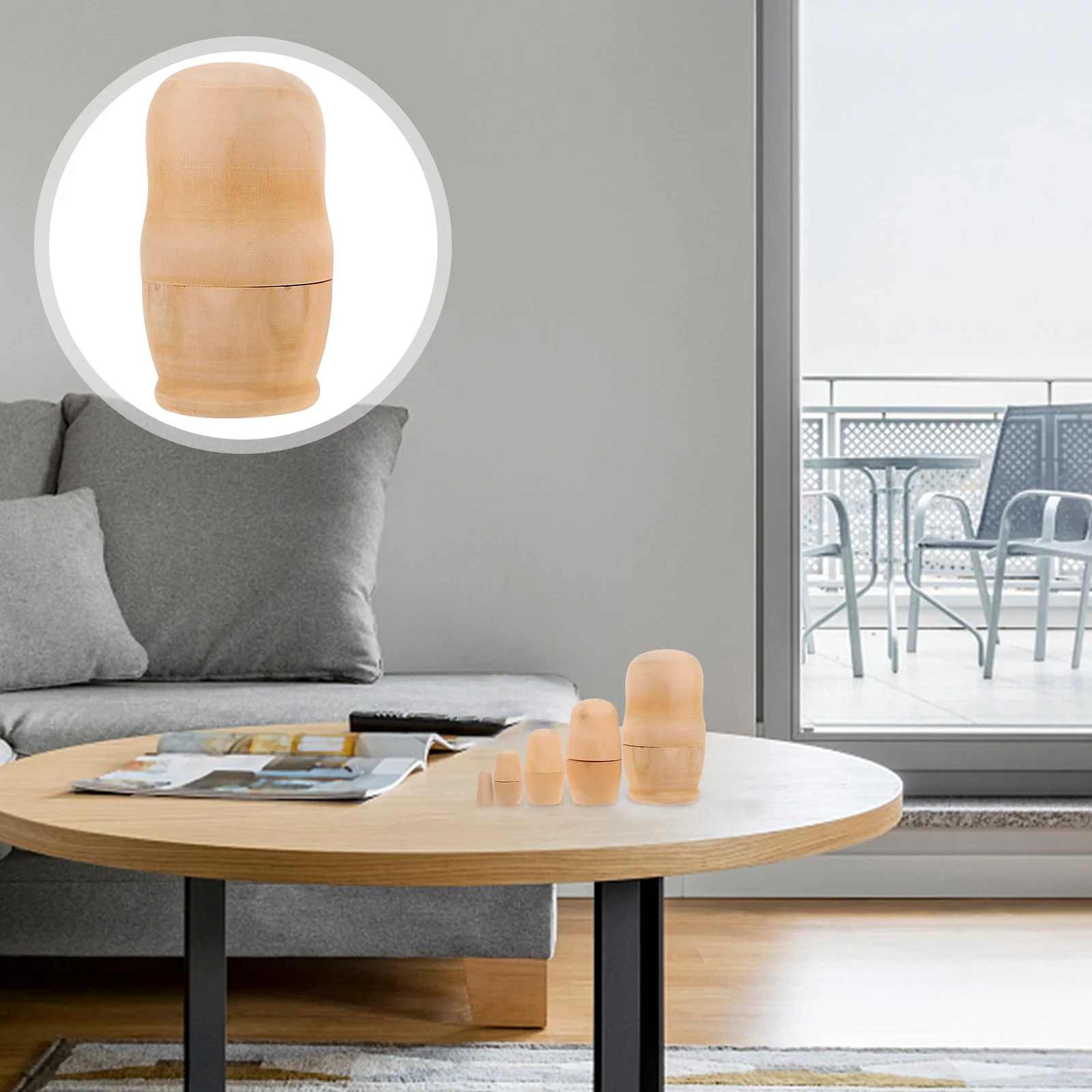 

2 набора игрушек для девочек, неокрашенные гнездовые куклы, Матрешка, пустые игровые наборы для девочек, бамбуковые русские игрушки