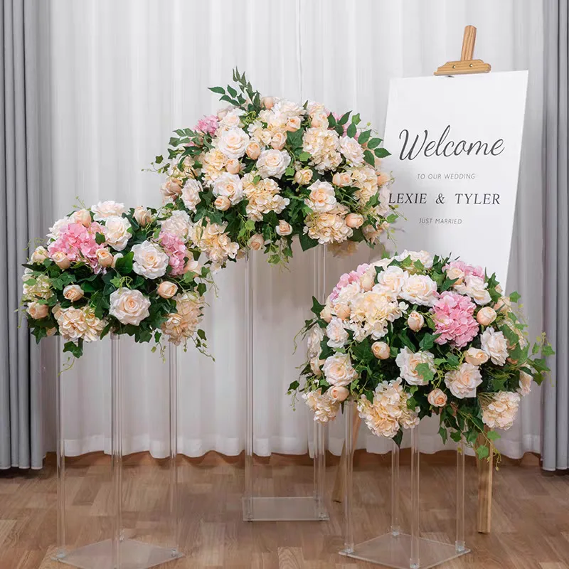 

Clear Display Rack 10 Pcs Acrylic Flower Stand Wedding Centerpieces Tabletop Room Decor Home Decorations