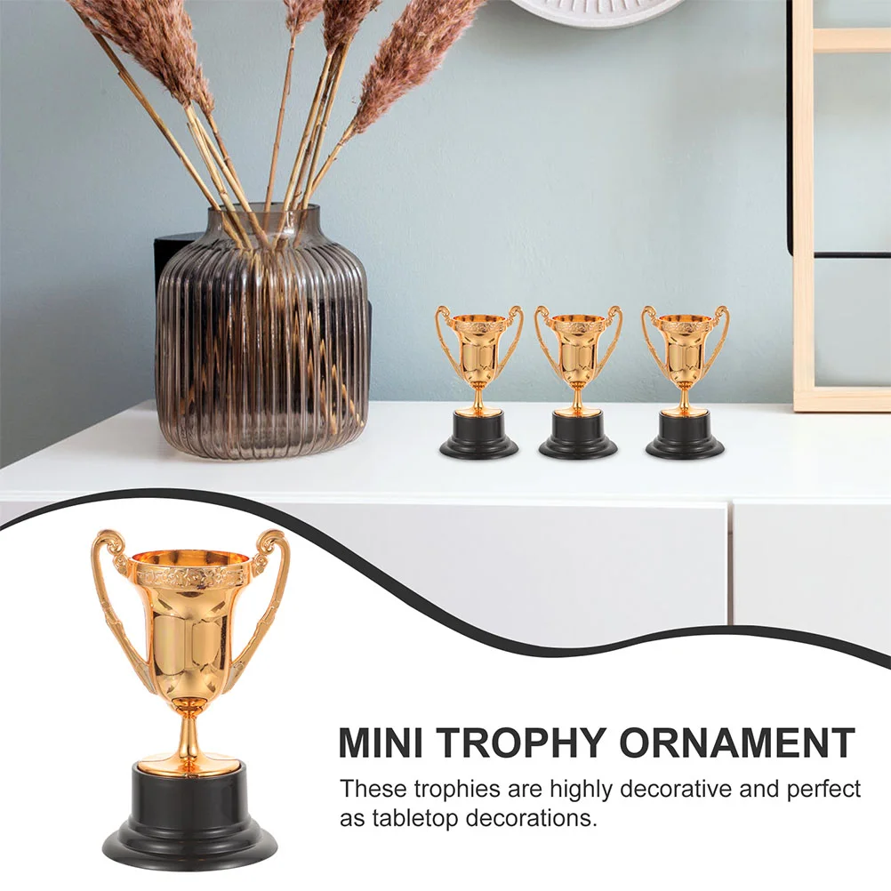 6 Pcs Trophy Toy Adornments Decorative Decorations Small Gift Props Reward Decorate Simulated Stage Performance Party