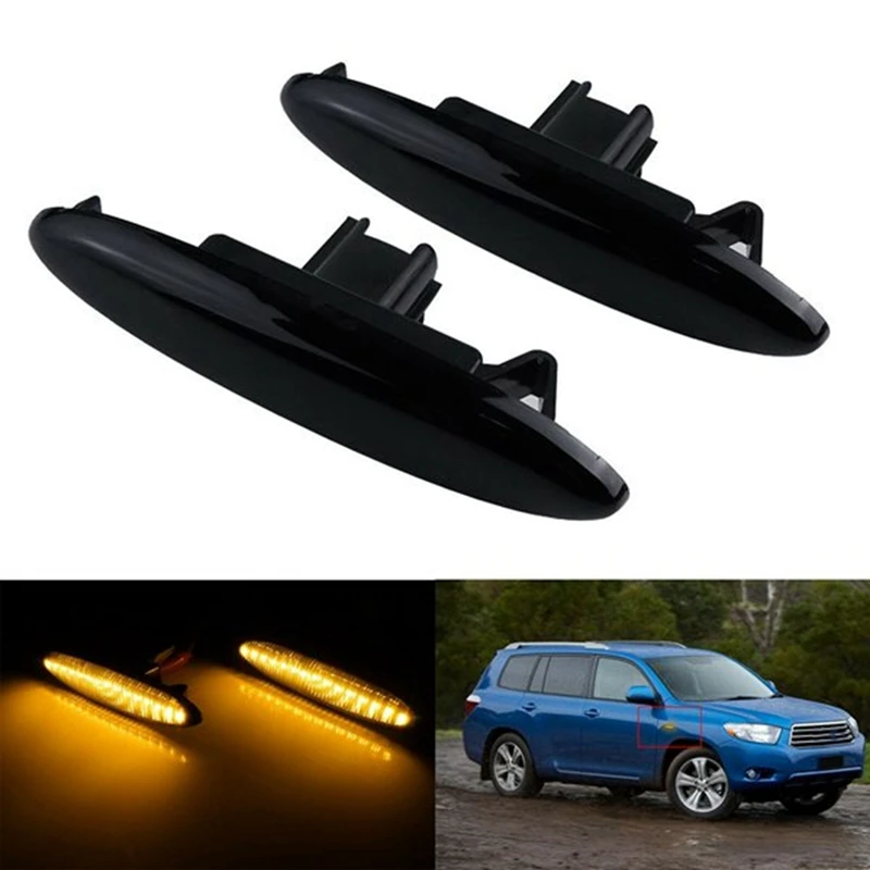 

Car LED Front Side Marker Lights Turn Signal Blinker For Lexus IS250 Toyota Camry Highlander 81730-30131