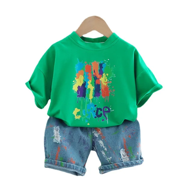 

New Summer Baby Clothes Suit Children Boys Girls Fashion T-Shirt Shorts 2Pcs/Sets Toddler Casual Sports Costume Kids Sportswear
