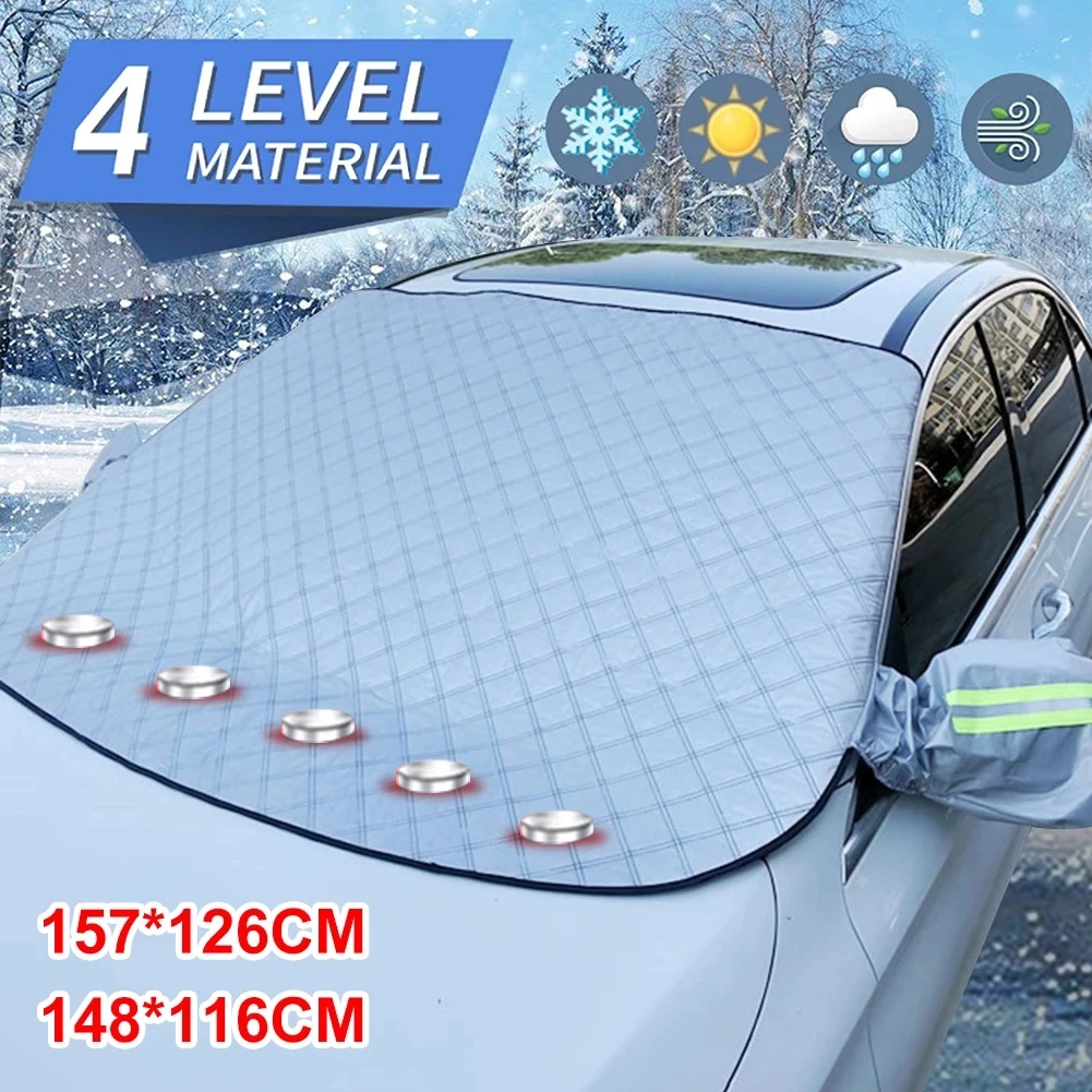 

Car Windshield Cover Snow Cover Car Windshield Cover Snow Protector Ice Blocked Front Window Protector Exterior Auto Accessories