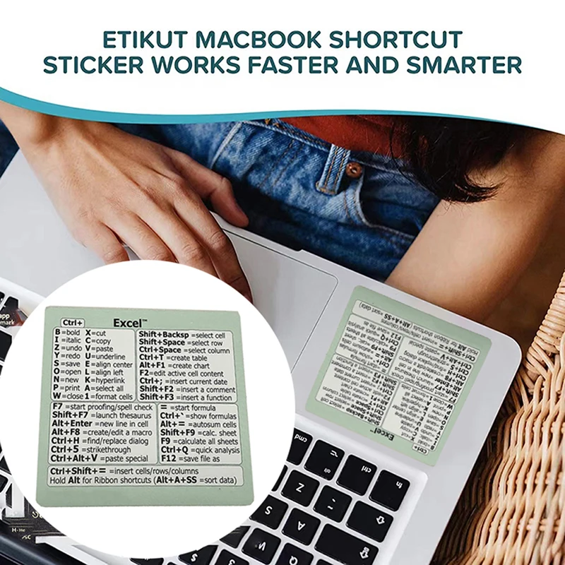 

1 Pcs Reference Keyboard Shortcut Sticker Adhesive For Laptop Desktop Office Stickers Office And School Supplies