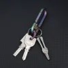 55MM Titanium Alloy MINI Scissors Buckle Nose Hair EDC Tool Snap Lock Scissors Eyebrow Trimming Tool Outdoor Portable Scissors 5