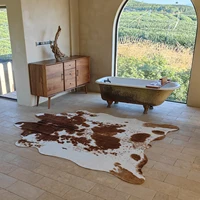 New 140X200Cm Faux Cowhide Rug Carpet For Living Room Bedroom Western Home Decor Faux Fur Cow Print Rugs 2