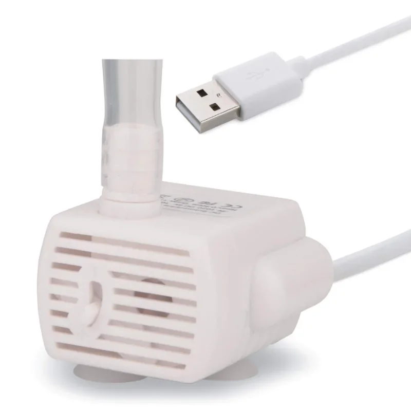 Pompe USB de rechange avec cordon d’alimentation et adaptateur USB, pour  abreuvoirs pour chats Catit