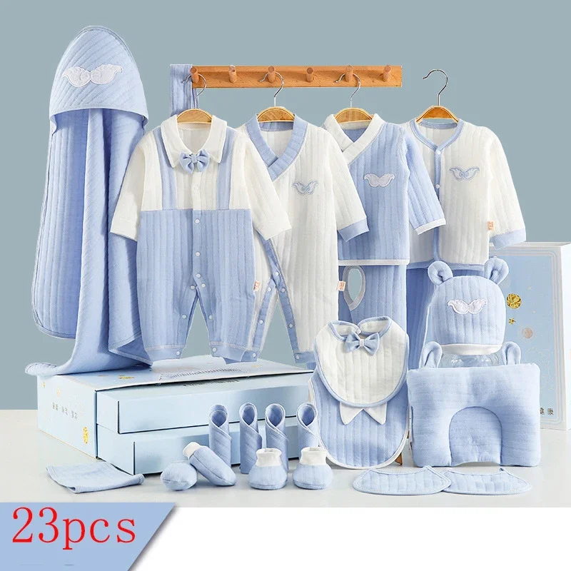 男の子と女の子のための綿のロンパースのセット衣類スーツボックスなし冬秋cbx0320-6ヶ月