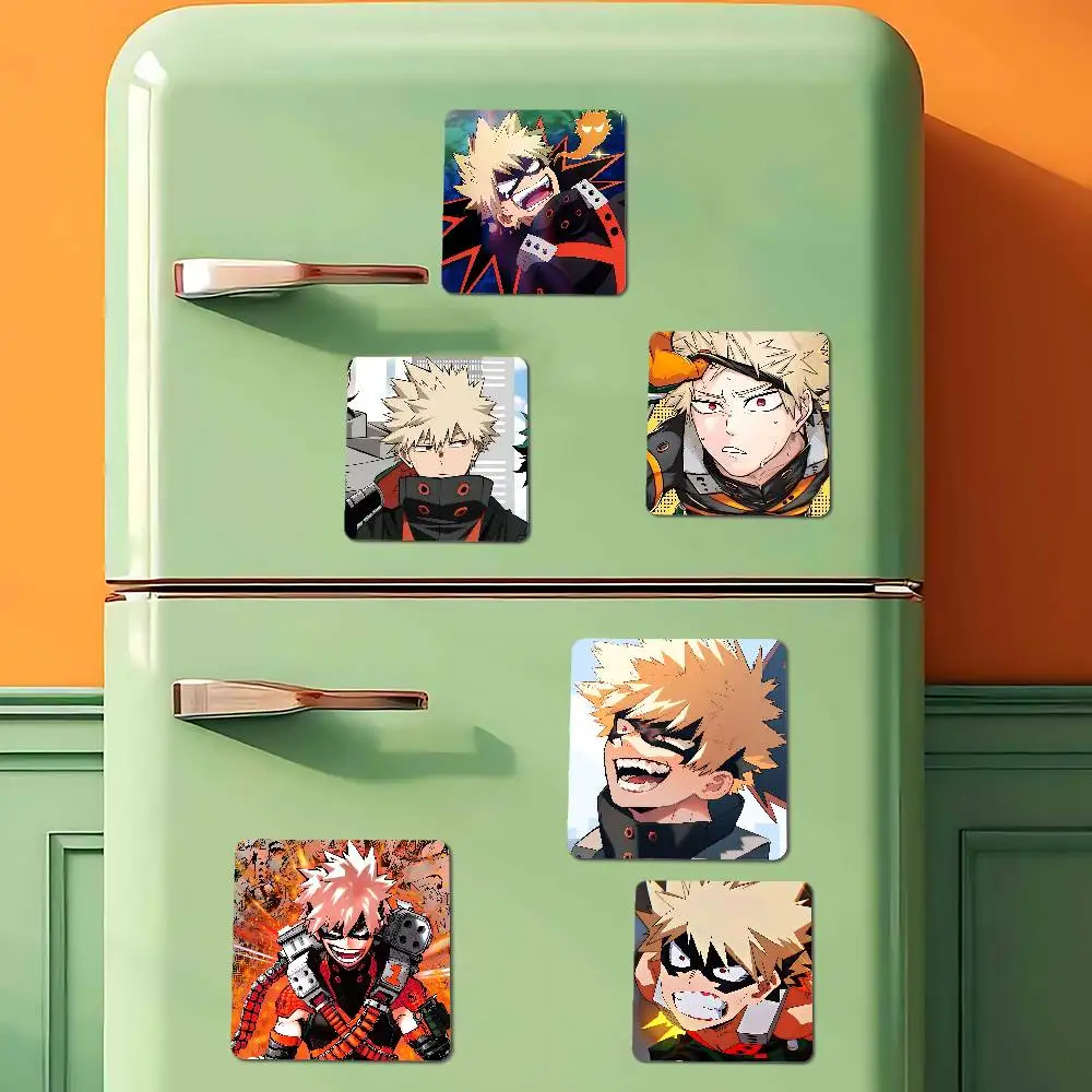 Katsuki Bakugou Anime Acrylic Fridge Magnet Set - Creative Decorative Stickers
