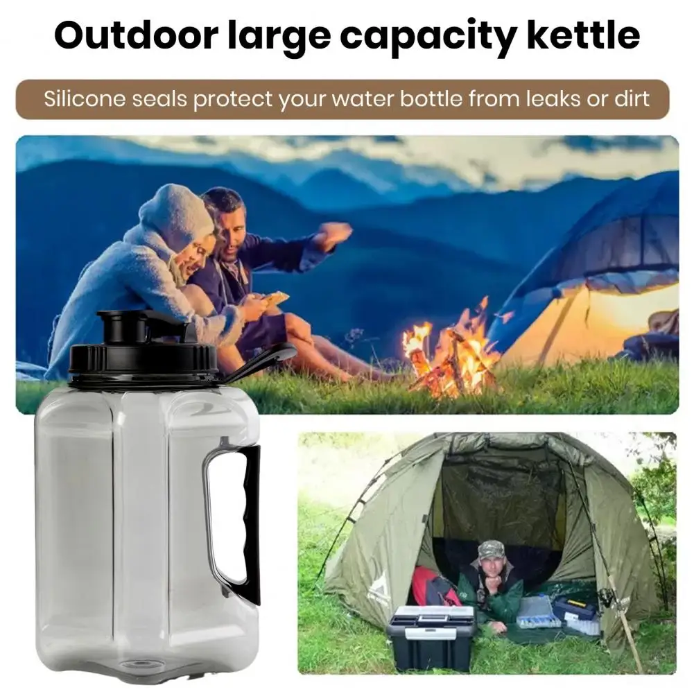 Sports Water Bottle with Handle Food Grade BPA Free Leak-Resistant Wide Opening Design Water Jug Fitness Sports Bottle