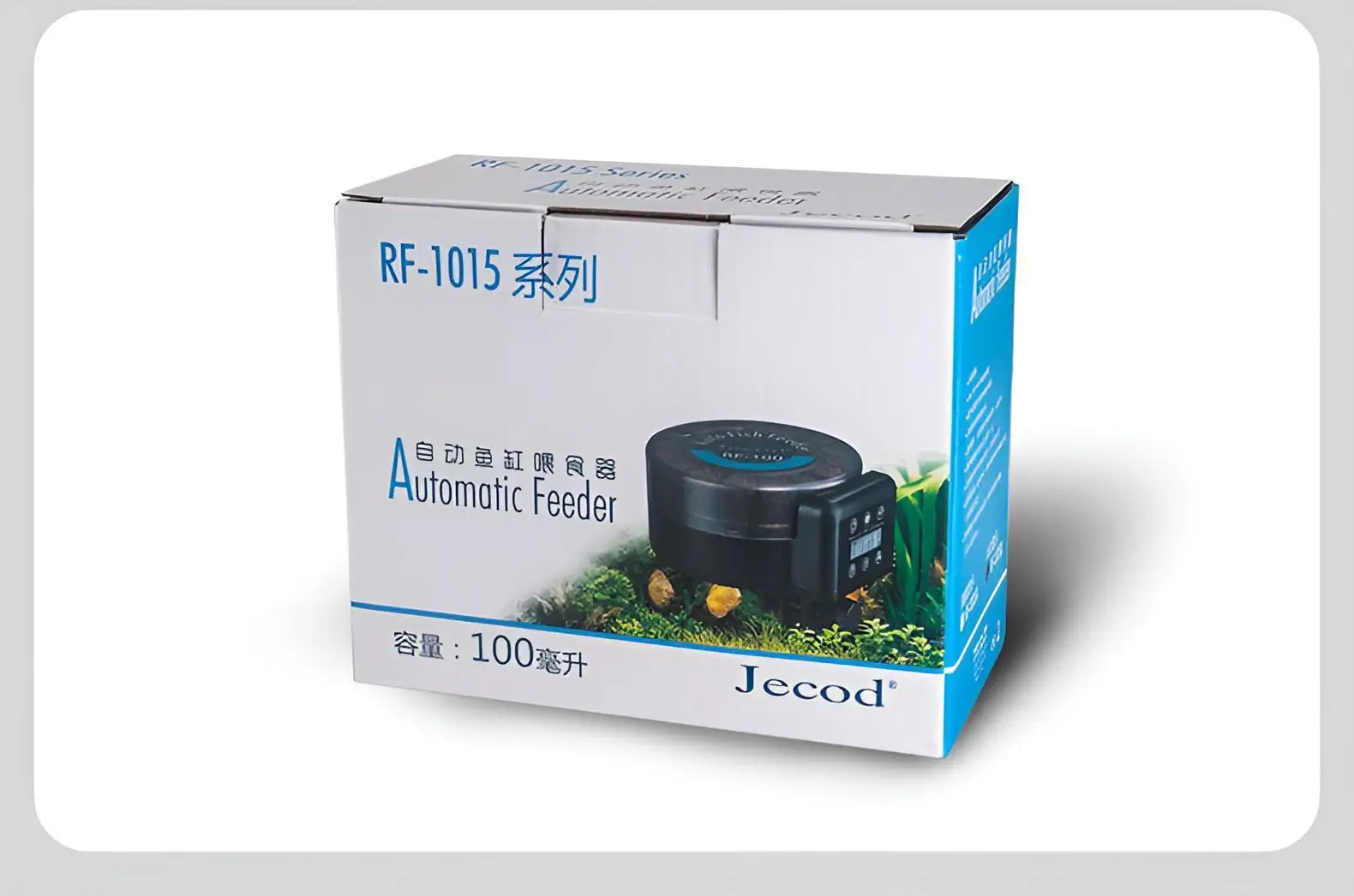Automatic Fish Feeder｜Dual Moisture-Proof Bins｜100ml Capacity｜Precise Timing｜Anti-Jam Multi-Feed Compatible｜Easy to Clean