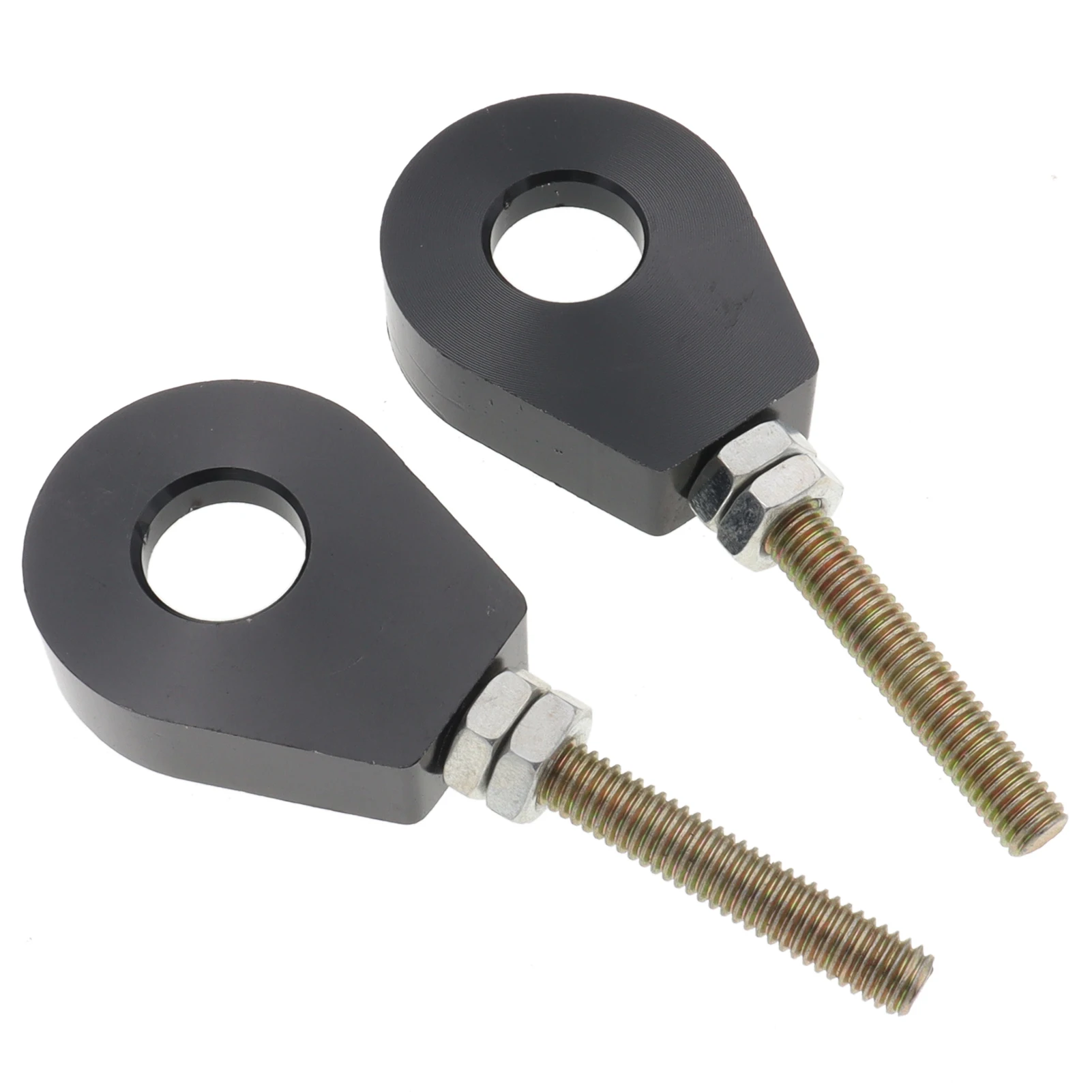 12mm/15mm M6 Colorful Rear Wheel Axle Hole Chain Tensioner Adjuster for Pit Pro Trail Quad Dirt Bike ATV