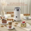 Milk Frother,Electric Milk Frother,Fully Automatic Milk Frother,Automatic Milk Frother for Hot & Cold Froth US Plug 4