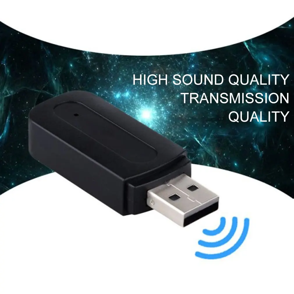 Usb Car Adapter 3.5mm Receiver Wireless Aux Audio Mp3 Music Player