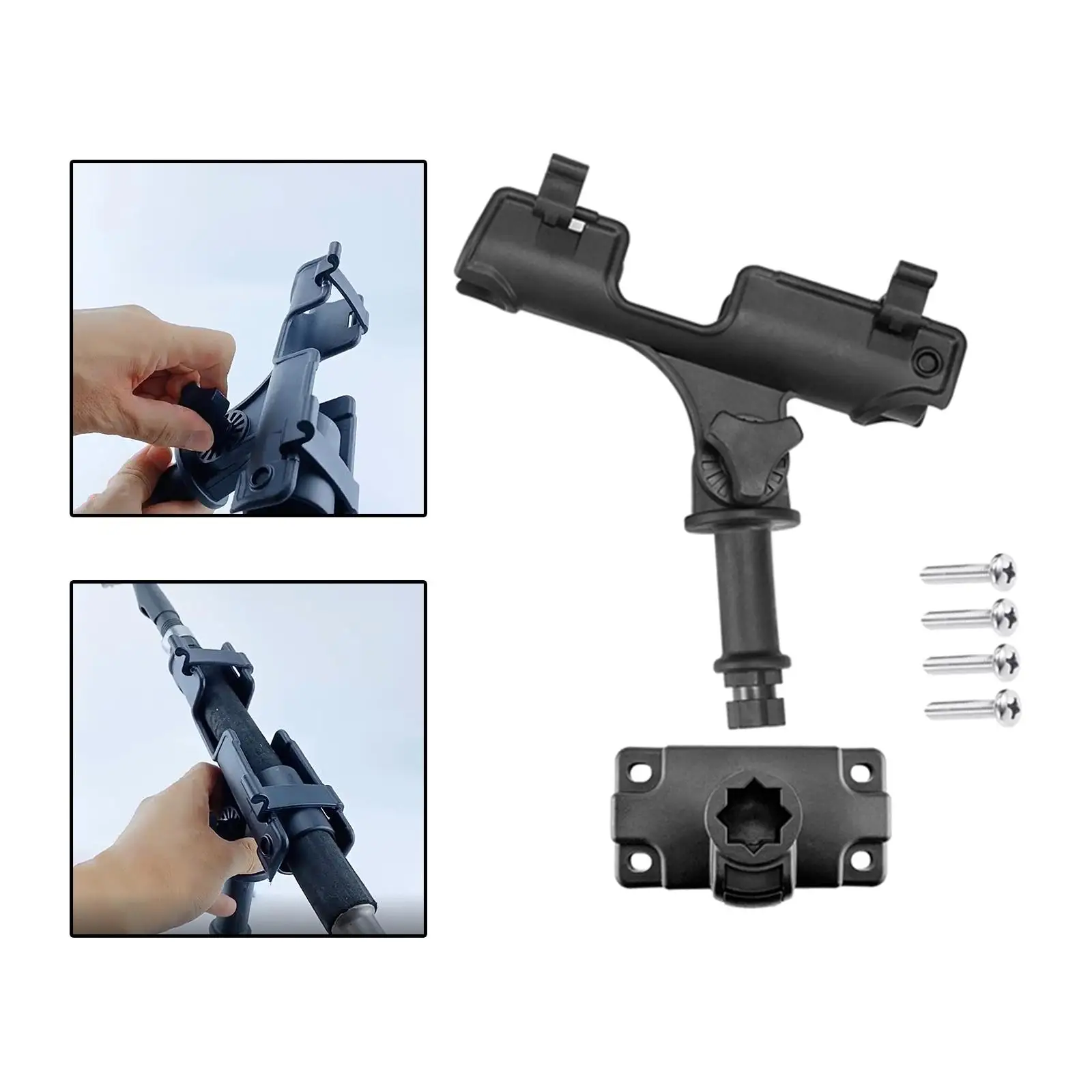 360 Degree Adjustable Fishing Rod Holder Deck Mount for Marine Boat Yacht Kayak