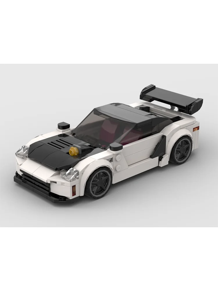 챔피언 시티 MOC 자동차 모델 199 레이싱 GT3 빌딩 브릭, 슈퍼 레이싱 클..