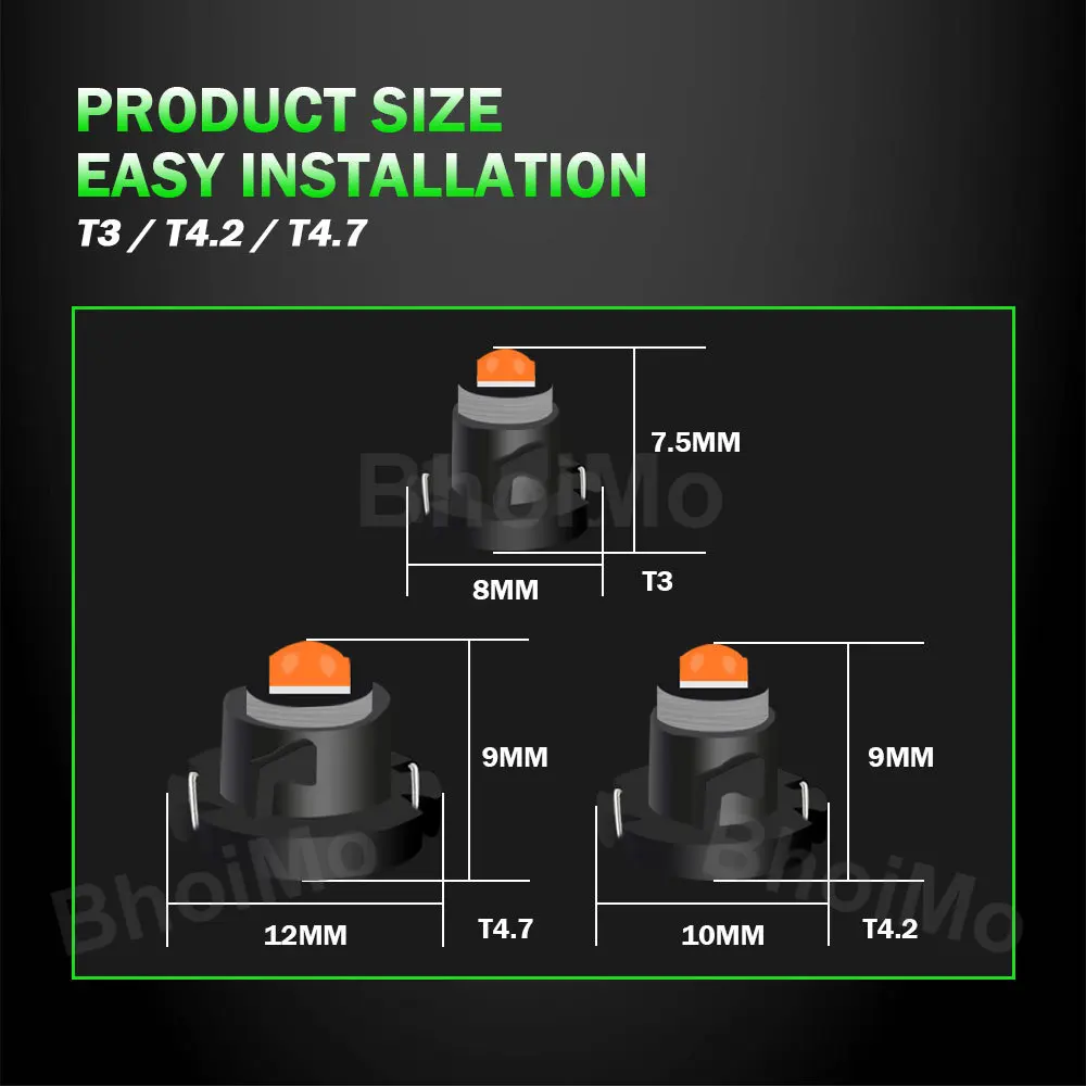 BhoiMo ׿   ġ    ǥñ г , ڵ , 10x LED, T3, T4.2, T4.7  , 3030