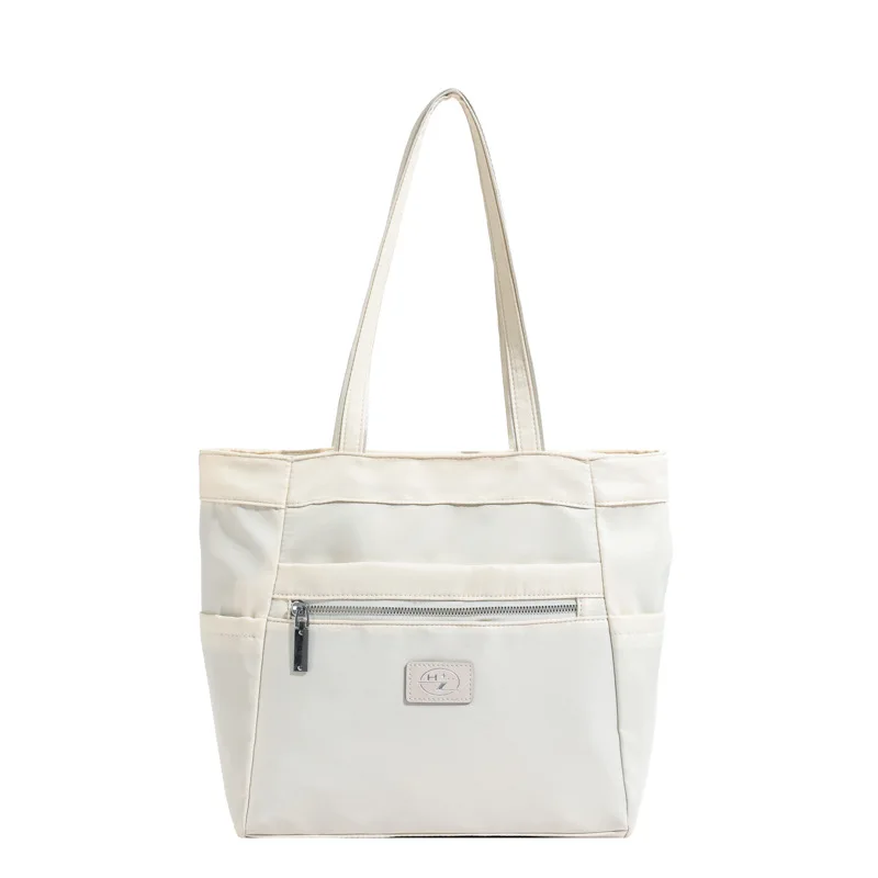 New Shoulder Bag Fashionable Personality Large Capacity Solid Color Nylon Simple Korean Casual Purses and Handbags All-Match