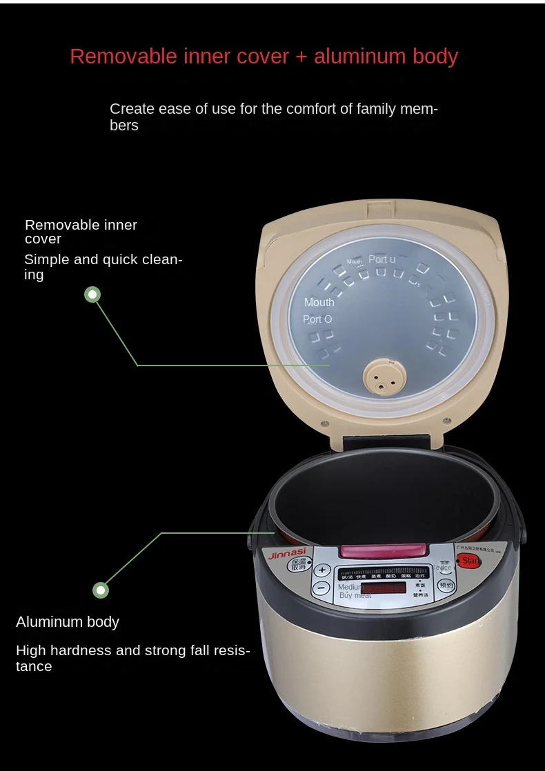 Intelligent 5L Large Capacity Rice Cooker multi cooker  electromenager cuisine intelligent  panela eletrica  cozinha 5