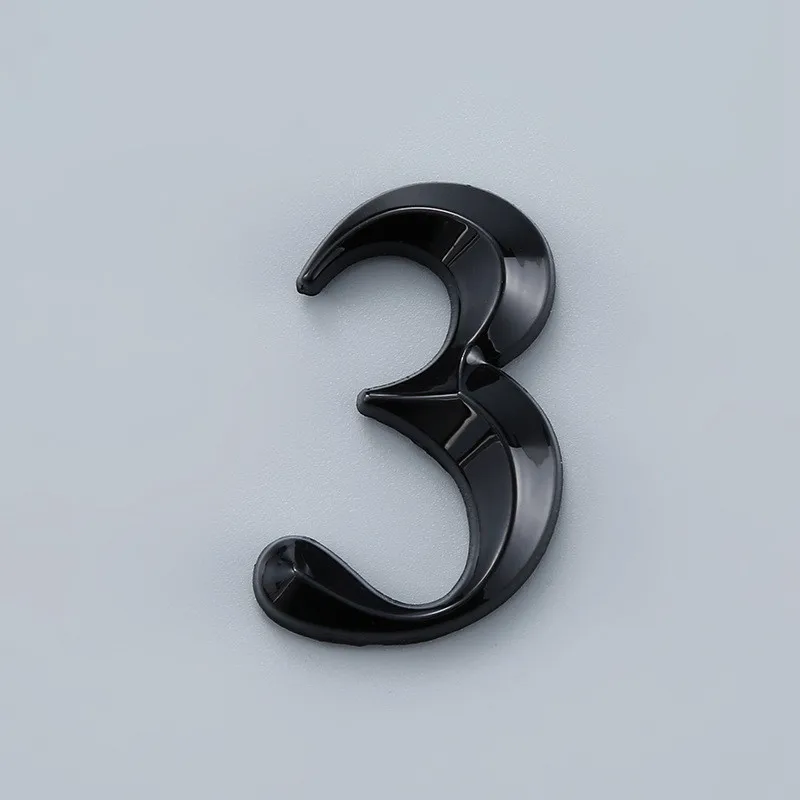 5CM Plastic Number Tag Numeral Door Plaque House Drawer Sign Address Door Label house number signs house numbers number plate door signs