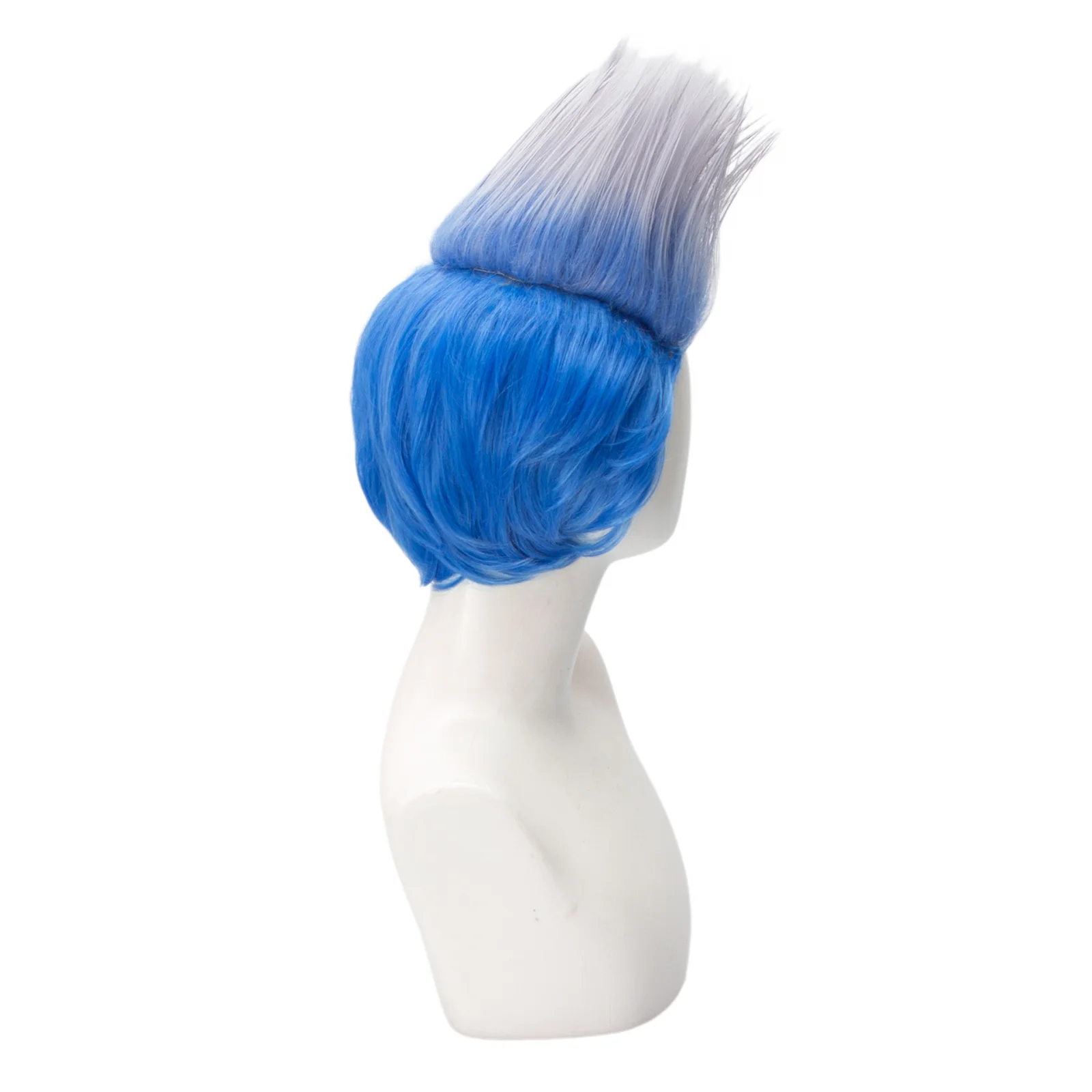 Hades Cosplay Wig Short Gradient Blue Style Heat Resistant Synthetic Hair for Man Costume Accessories Halloween Daily Party Use