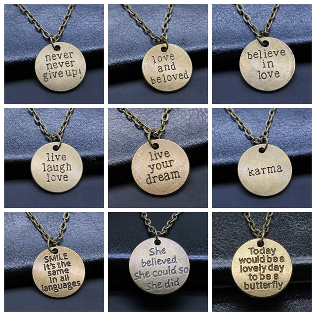 Merry Strength Best Thing Necklace for Women, comes with Inspirational Quote  - Quan Jewelry