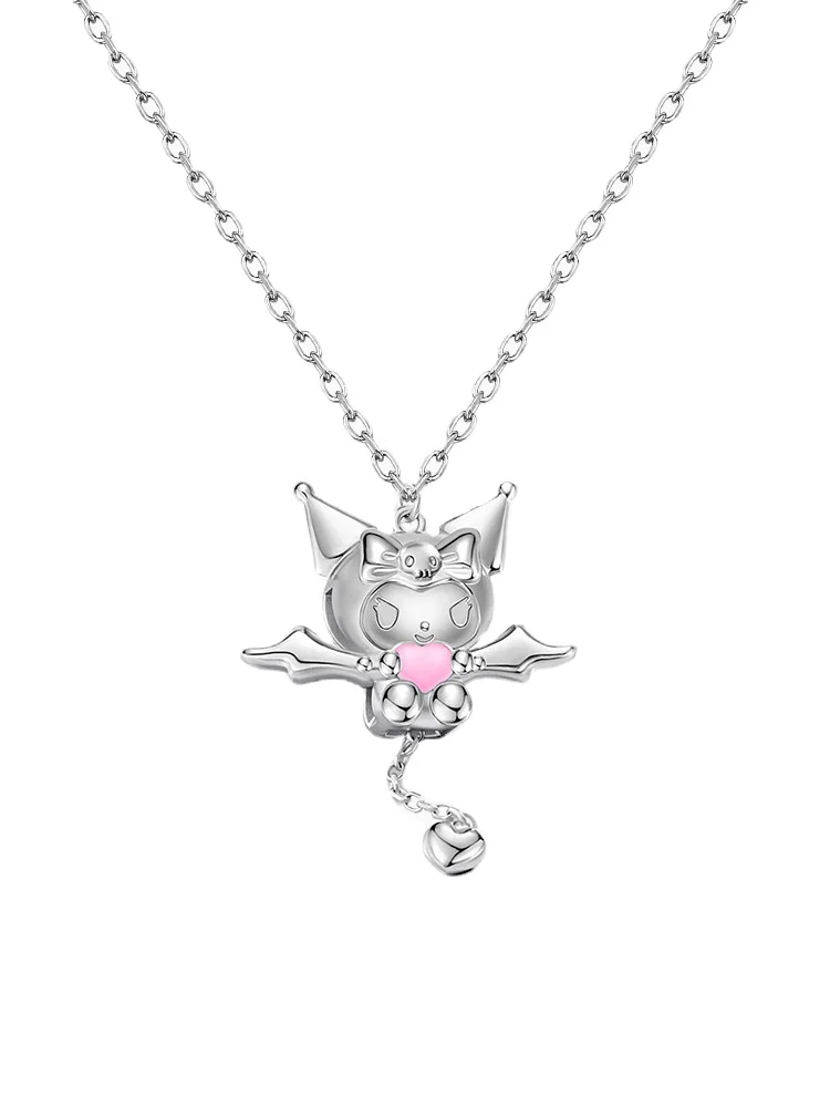 

Kawaii Sanrio Kuromi Cinnamoroll Necklace Cartoon Women Gift Charms Girls Jewelry Accessories Fashion Pendant