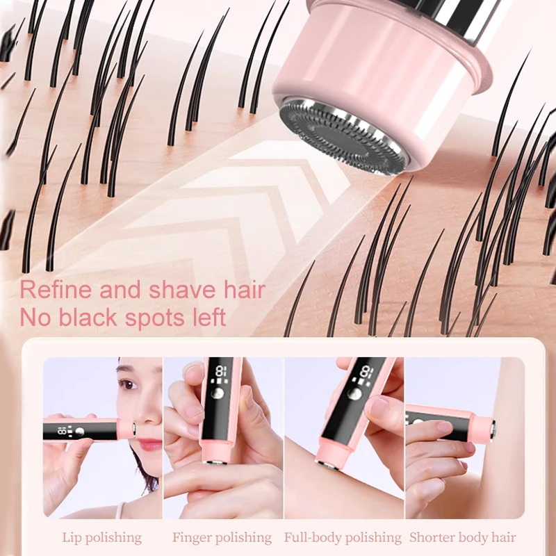 NEW CT14 Electric Shaver for Women Wet & Dry Hair Razors 2 in 1 Double Head Dual Bikini Hair Trimmer Detachable Head Shaver