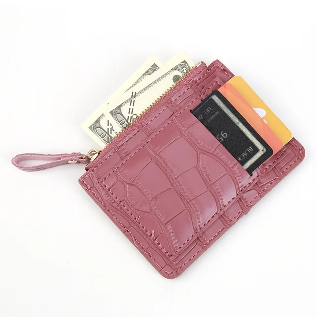 Petit Portefeuille Femme Lot De 5 Mini Portefeuilles Femmes - Porte-monnaie Zippé Multifonction - Trousse Maquillage Petite Trousse Maquillage