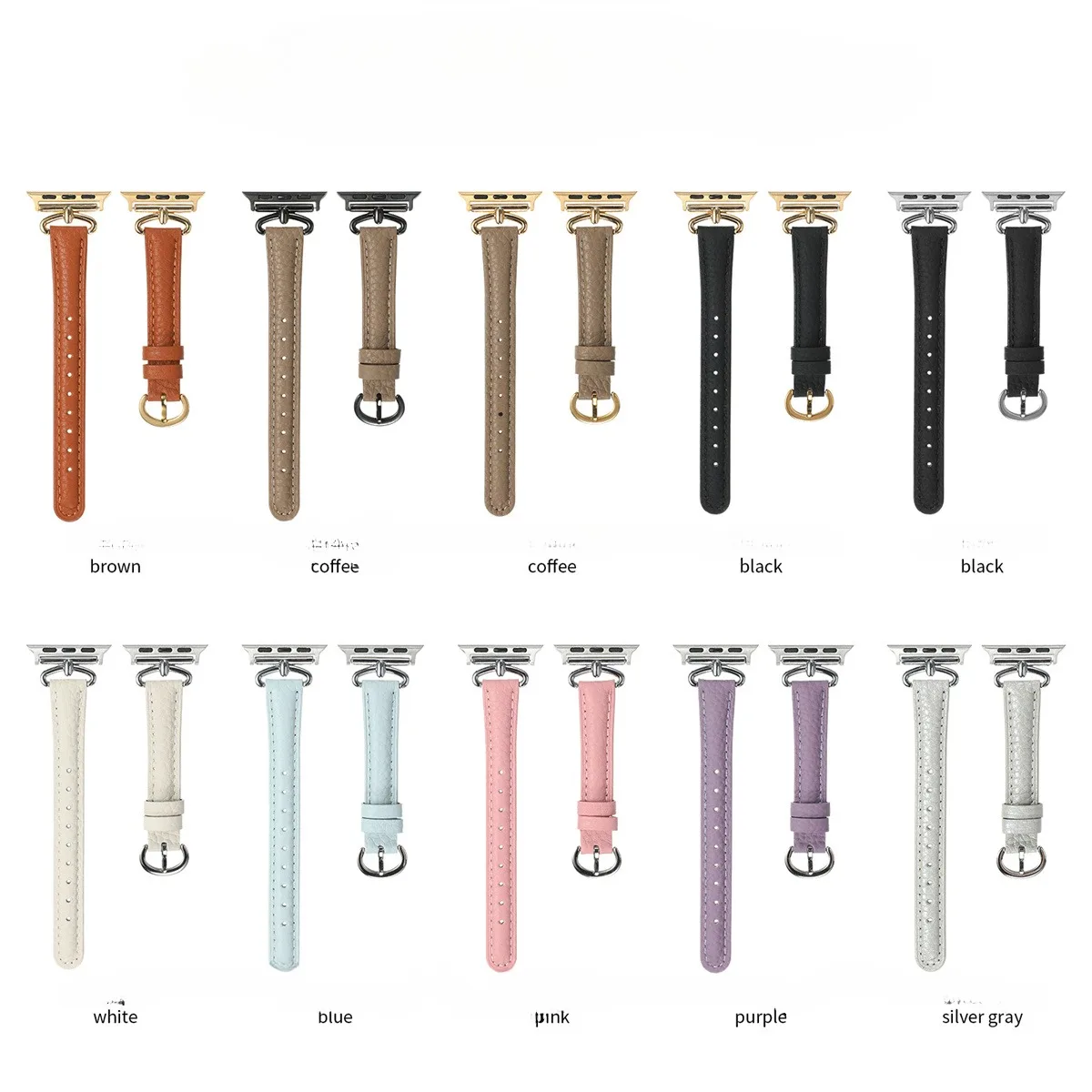 Cinturino per iWatch 42/44/45/46/49mm 38/40/41mm Cinturino per orologio alla moda in pelle PU per serie di orologi Ultra2 Serie 10/9/8/7/6/5/4/3/2/1_voghion.com