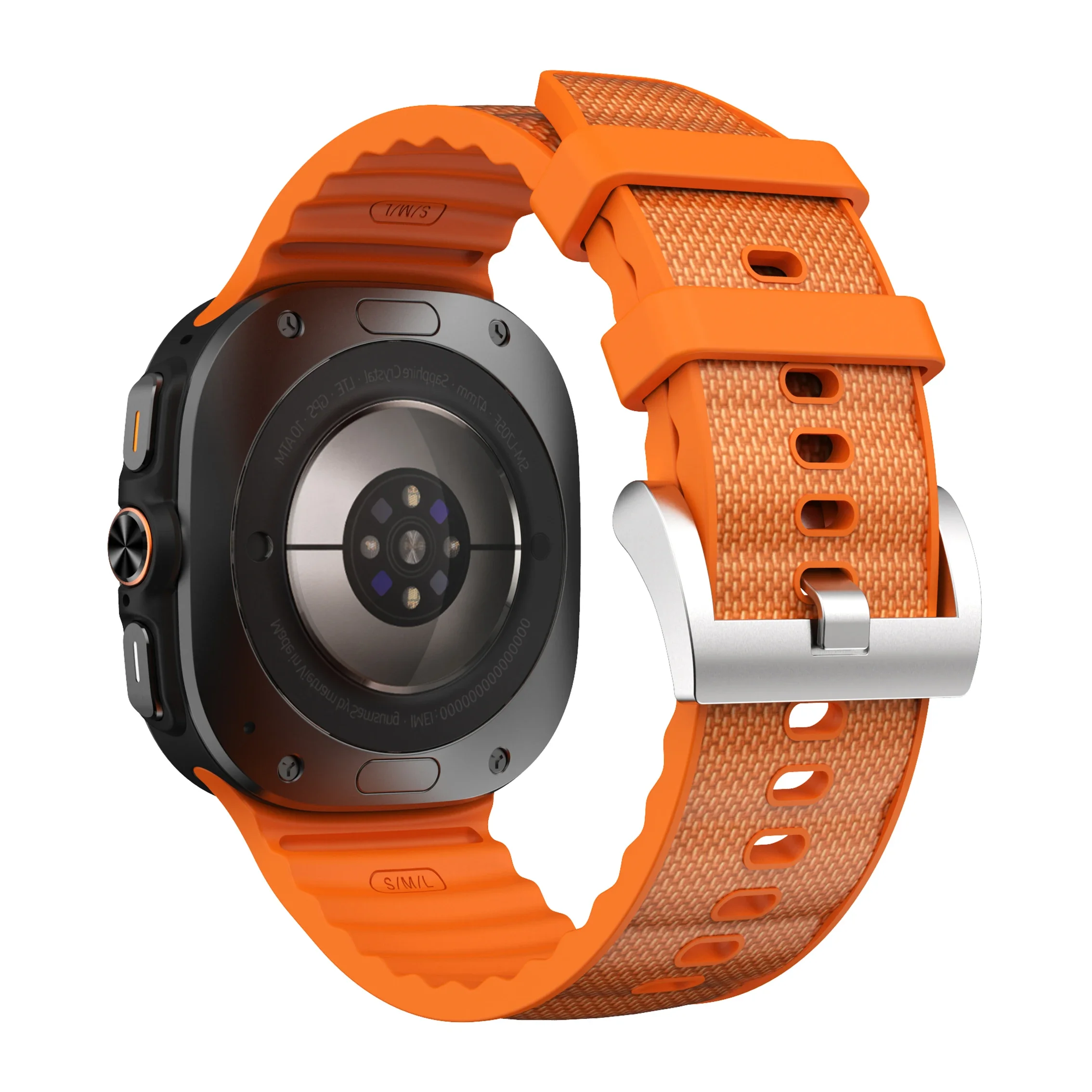 Premium Silicone and Nylon Sport Band for Smart Watches - Compatible with 47mm Cases
